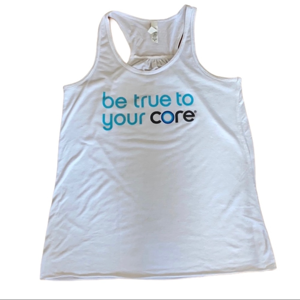 Be True To Your CORE White Tank Top